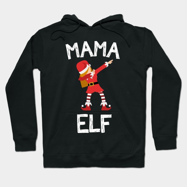 Dabbing Mama Elf Matching Christmas Family Hoodie by RJCatch
